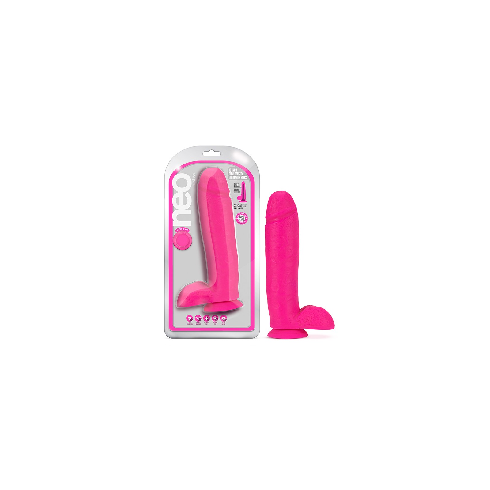 Neo 10 in. Dual Density Dildo for Realistic Pleasure