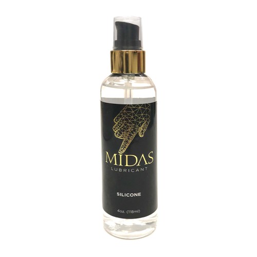 Lubricante de Silicona Midas de 4 oz. - Placer Lujoso