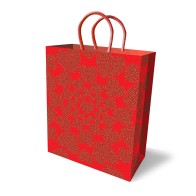 Glitter Hearts Sparkle Holiday Gift Bag