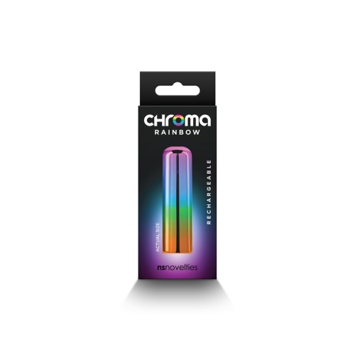 Chroma Rainbow Rechargeable Small Vibrator - Compact Pleasure