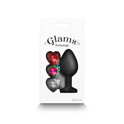 Glams Xchange Heart Medium Anal Plug