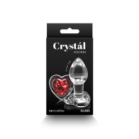 Crystal Desires Heart Gem Glass Plug for Sexy Fun