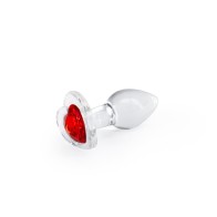 Crystal Desires Heart Gem Glass Plug for Sexy Fun