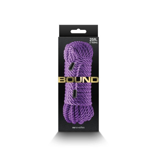 Cuerda Bound 25 ft Púrpura para Juegos de Bondage