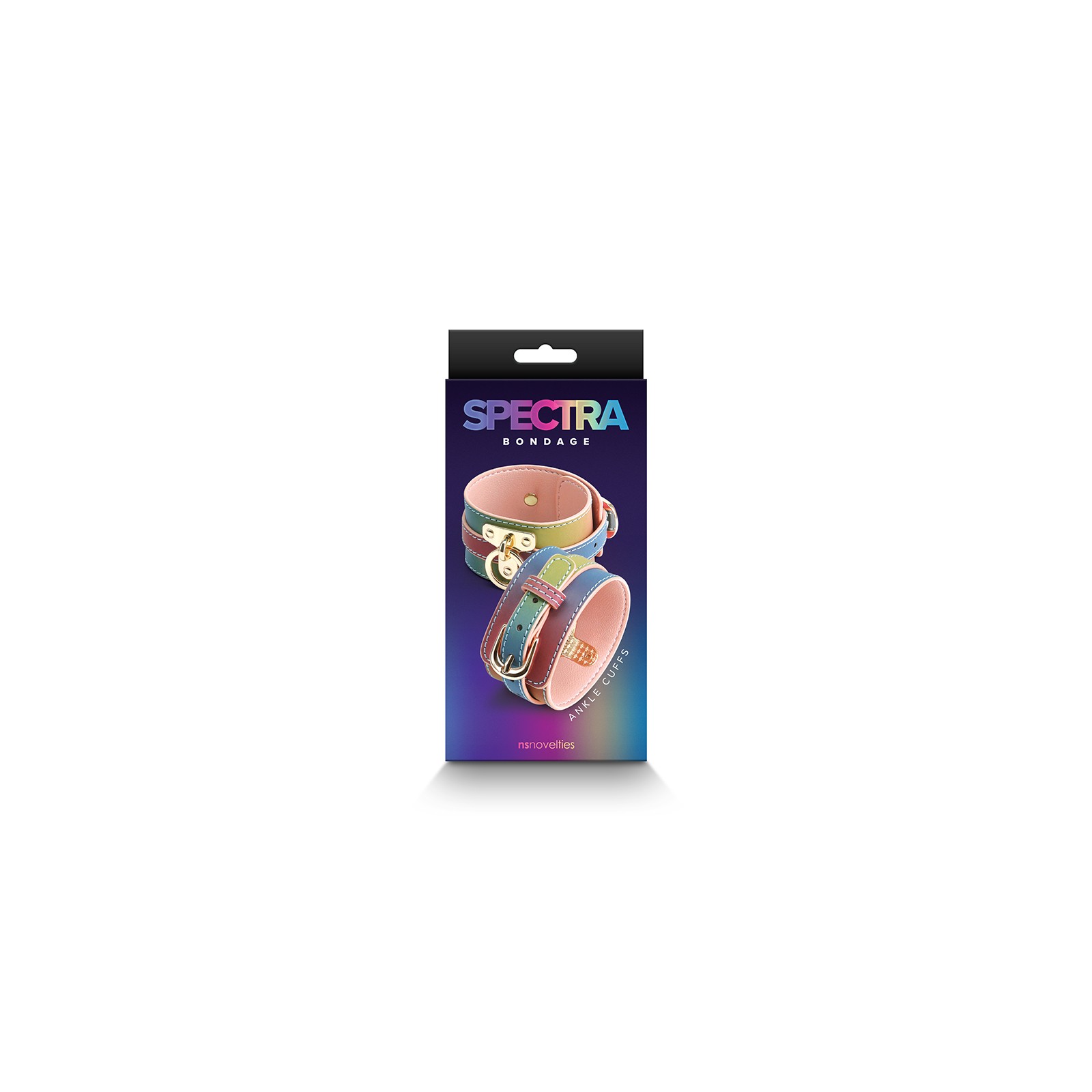 Spectra Bondage Ankle Cuffs Rainbow