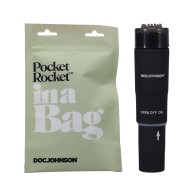 Vibrador Mini Pocket Rocket en Bolsa de Doc Johnson Negro