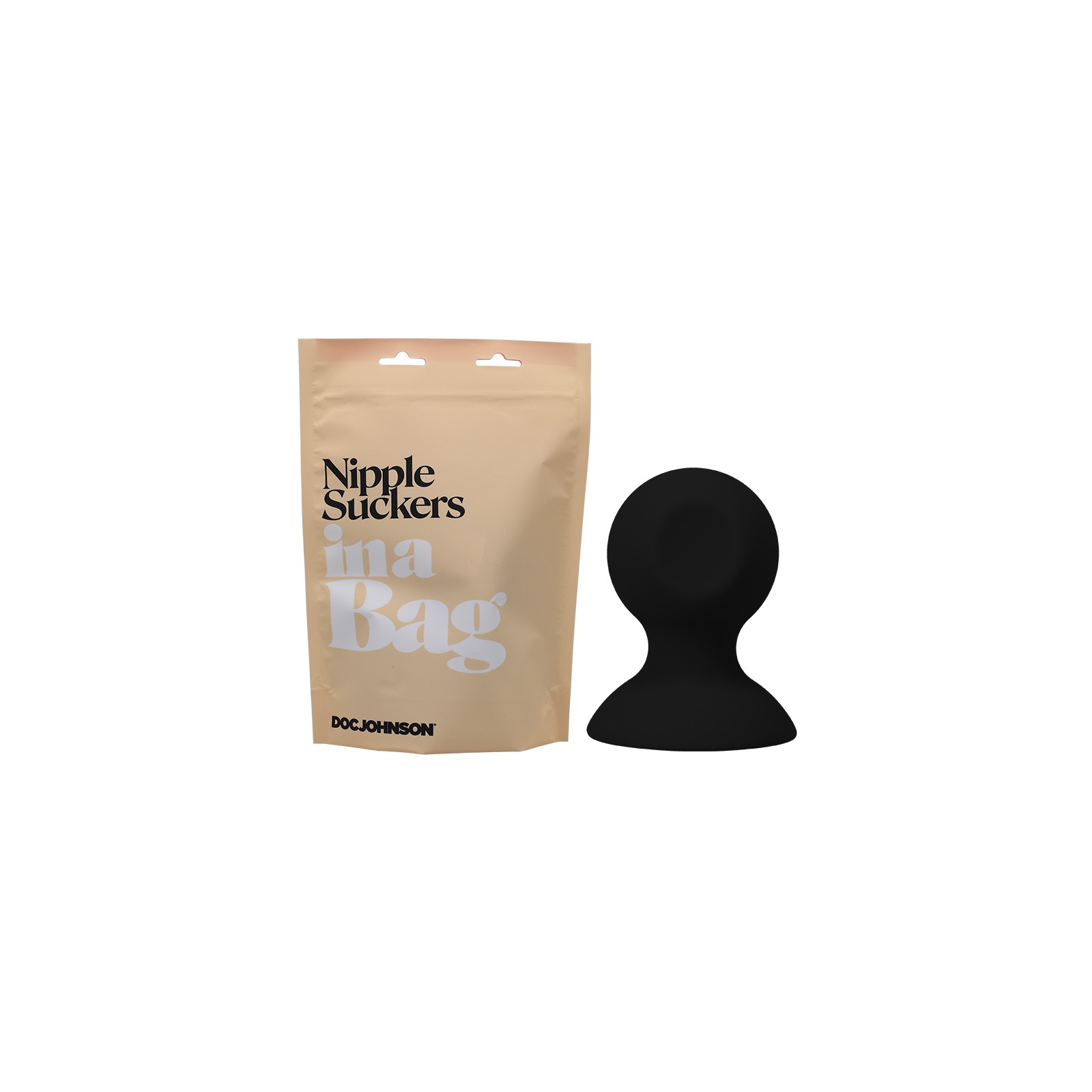 Doc Johnson Nipple Suckers In A Bag Silicone Black