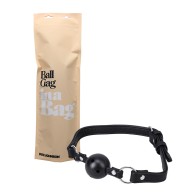 Ball Gag de Cuero Vegetal de Doc Johnson para Juego BDSM