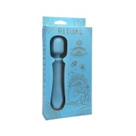 RITUAL Euphoria Rechargeable Wand Vibrator Blue