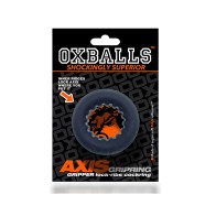 Anillo para el Pene Oxballs Axis Rib Griphold - Negro Hielo