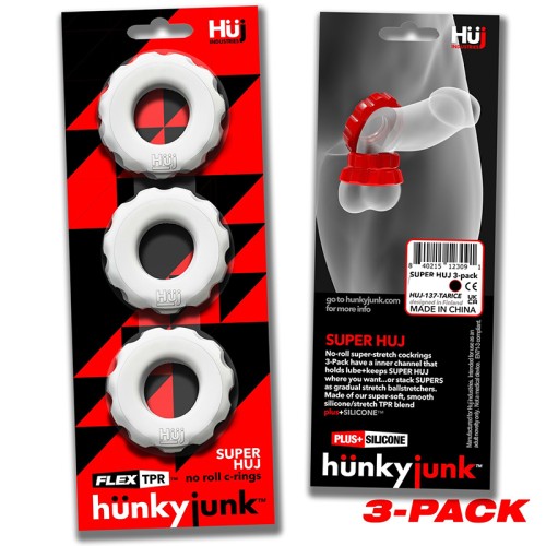 Hunkyjunk SuperHuj 3-Pack Cockrings