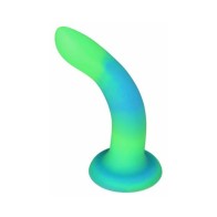 Addiction Rave Bendable Silicone Dildo 8 in Glow in the Dark