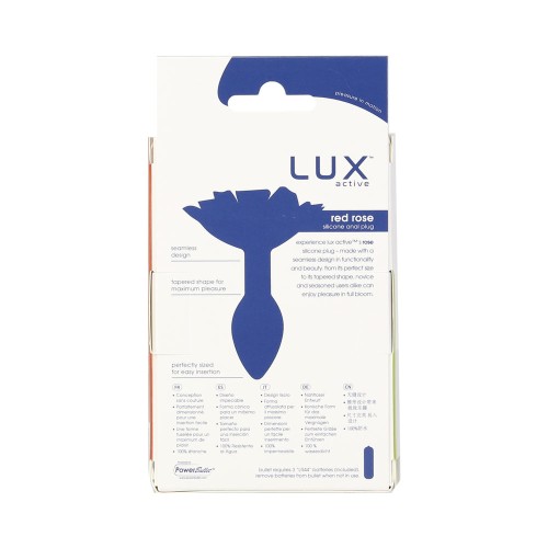 LUX Active Rose Silicone Butt Plug - Unique Design