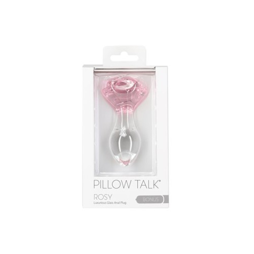 Pillow Talk Rosy Glass Anal Plug - Elegant Pleasure