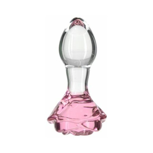 Plug Anal de Vidrio Rosy - Placer Elegante