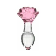 Plug Anal de Vidrio Rosy - Placer Elegante