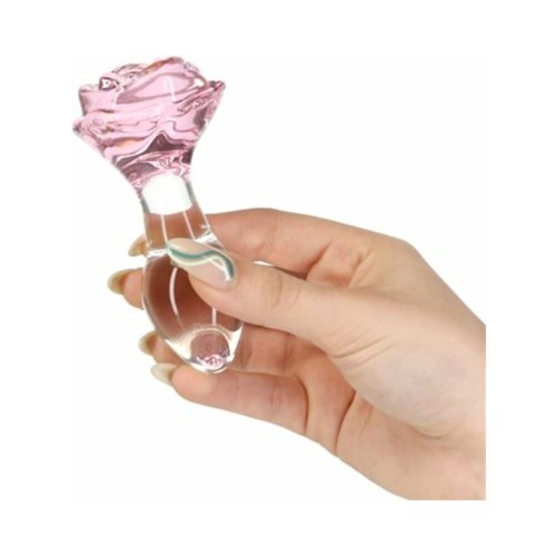 Plug Anal de Vidrio Rosy - Placer Elegante