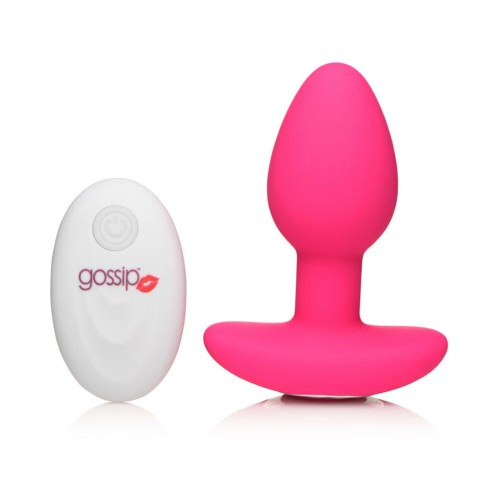 Plug Anal Vibrante Control Remoto Silicona Curve Toys Gossip Pop Rocker Magenta