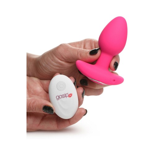 Curve Toys Gossip Pop Rocker Rechargeable Remote-Controlled Silicone Anal Plug Magenta