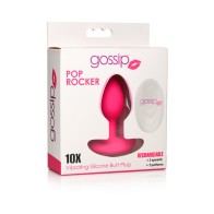 Plug Anal Vibrante Control Remoto Silicona Curve Toys Gossip Pop Rocker Magenta