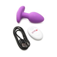 Curve Toys Gossip Pop Rocker Remote-Controlled Silicone Vibrating Anal Plug Violet