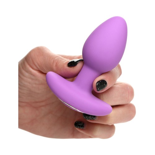 Curve Toys Gossip Pop Rocker Remote-Controlled Silicone Vibrating Anal Plug Violet