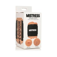 Curve Toys Mistress Double Shot Mini Masturbator Mouth & Pussy Medium