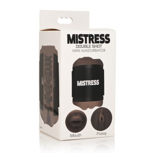 Mini Masturbador Doble Shot Mistress para el Placer Supremo