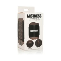 Mini Masturbador Doble Shot Mistress para el Placer Supremo