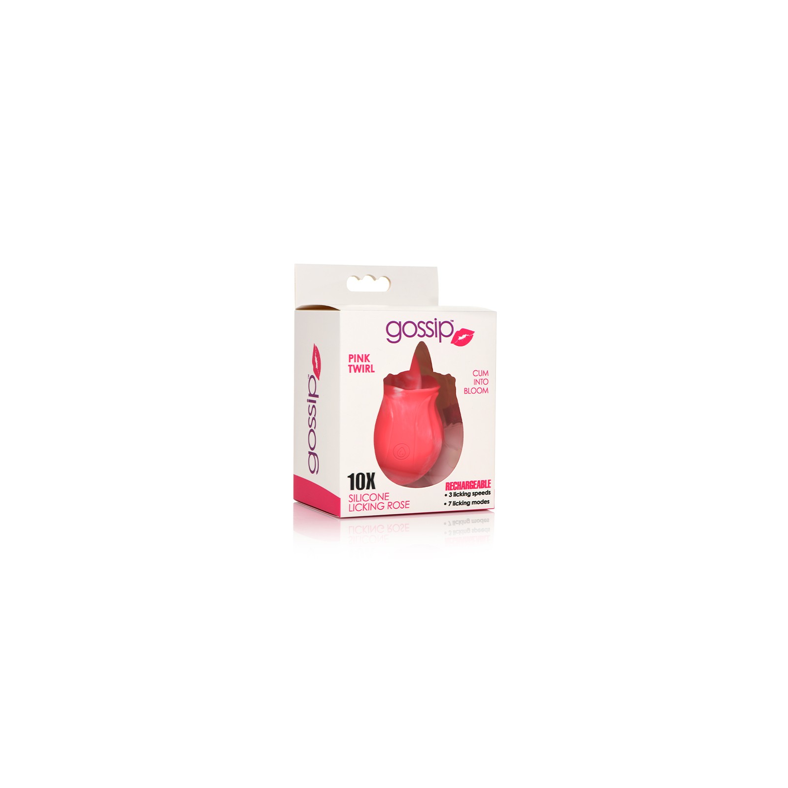 Rosa de Silicona Licking Rechargeable Gossip para Placer Exquisito