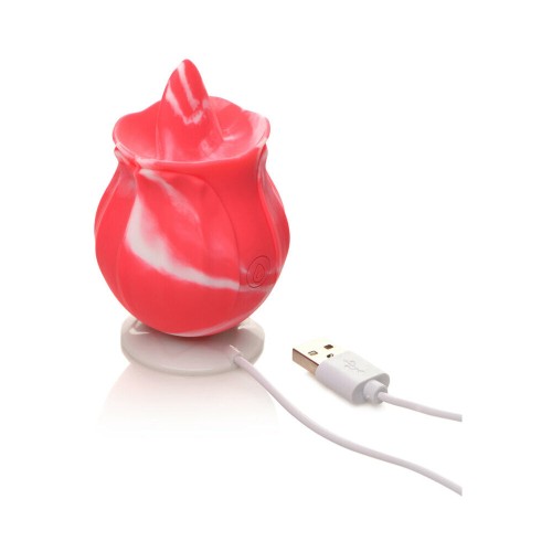 Rosa de Silicona Licking Rechargeable Gossip para Placer Exquisito