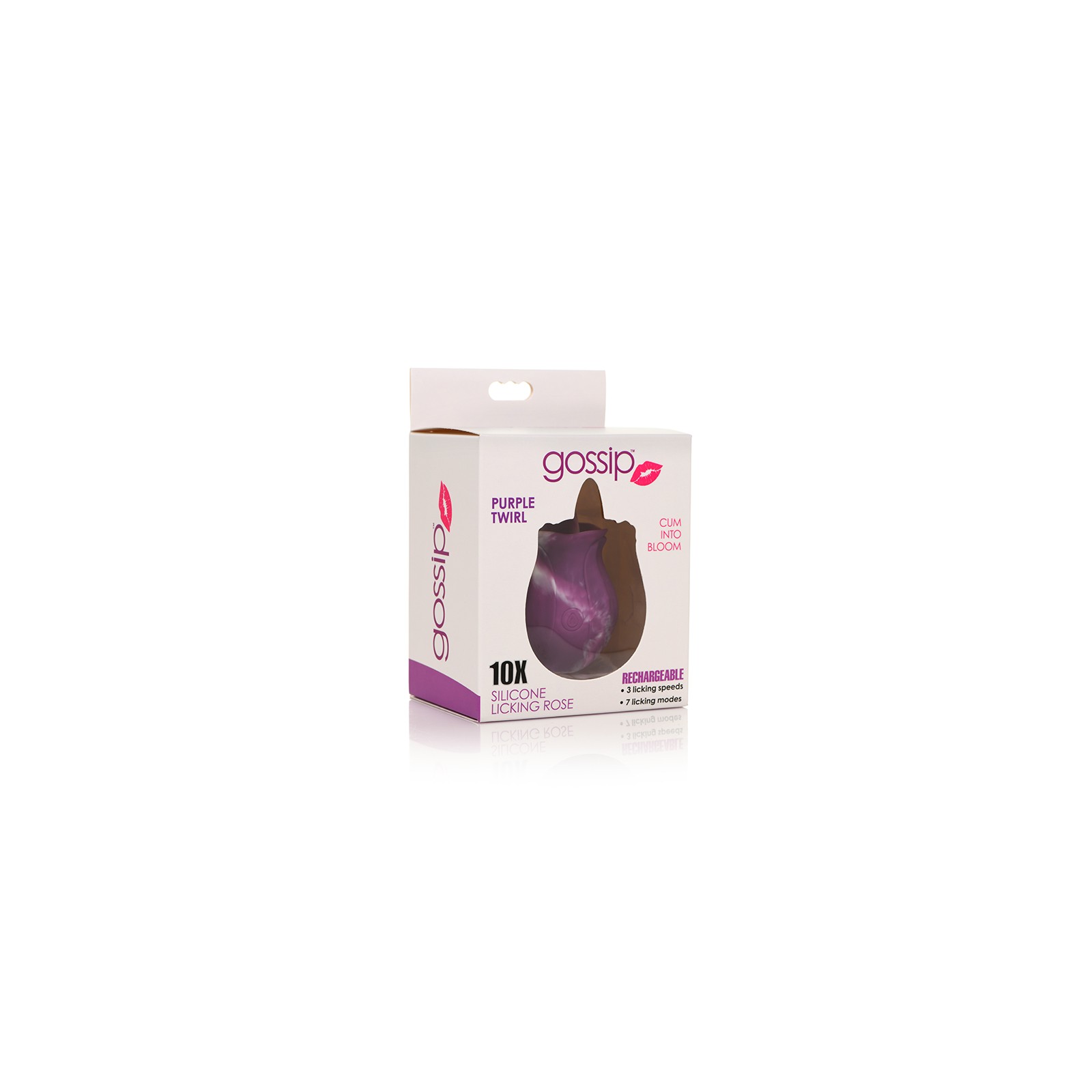 Curve Toys Gossip Rechargeable Licking Rose