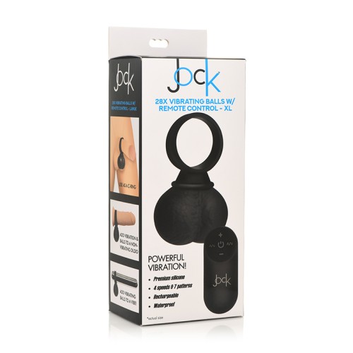 Jock 28X Vibrating Silicone Balls Remote Control