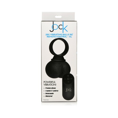 Jock 28X Vibrating Silicone Balls Remote Control