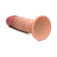 Dildo de Silicona de Densidad Doble con Ventosa