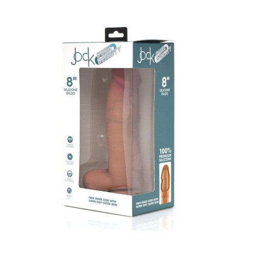 Curve Toys Jock Dual Density Silicone Dildo with Suction Cup