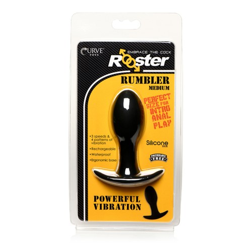 Rooster Rumbler Vibrating Silicone Anal Plug