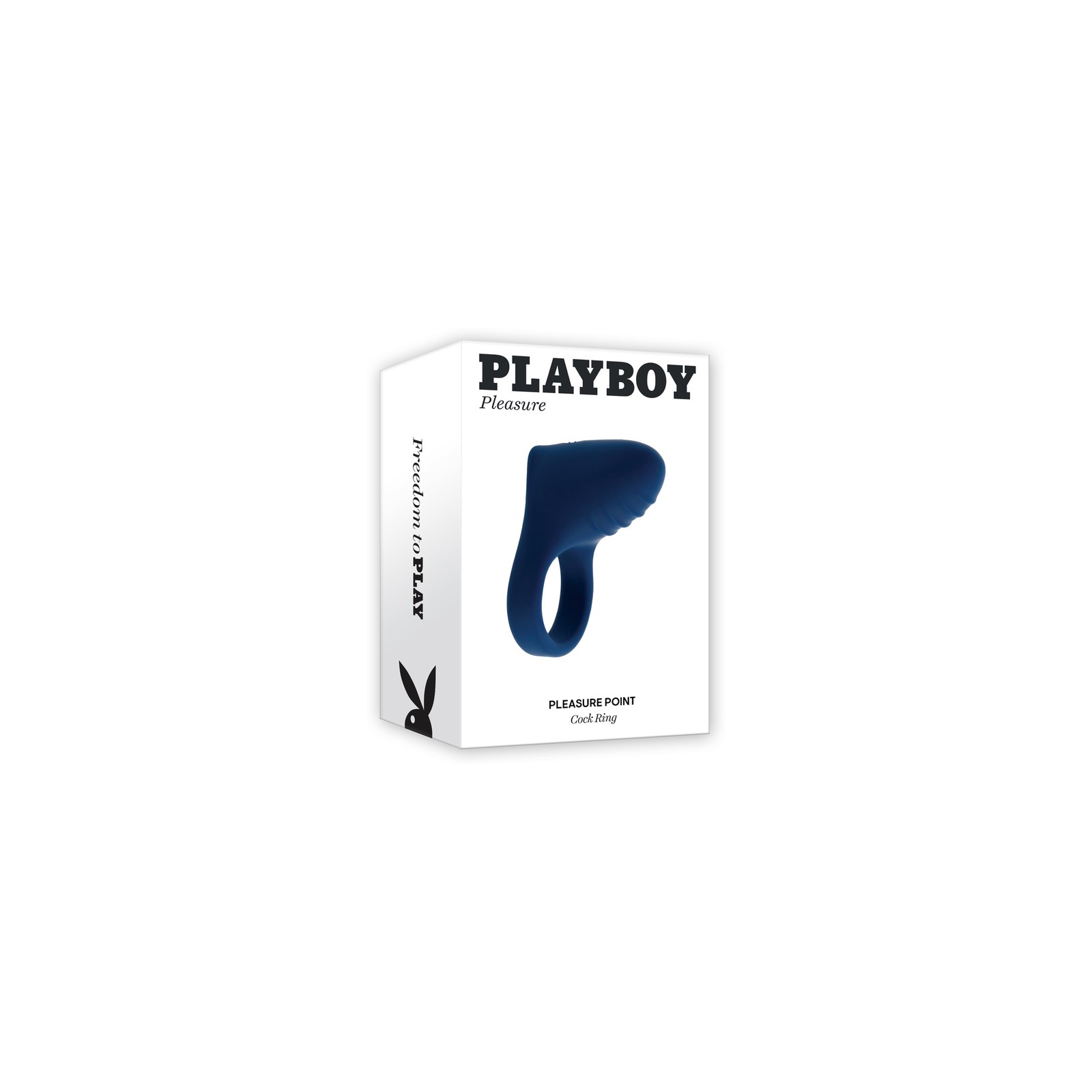 Playboy Pleasure Point Rechargeable Cockring Navy Blue