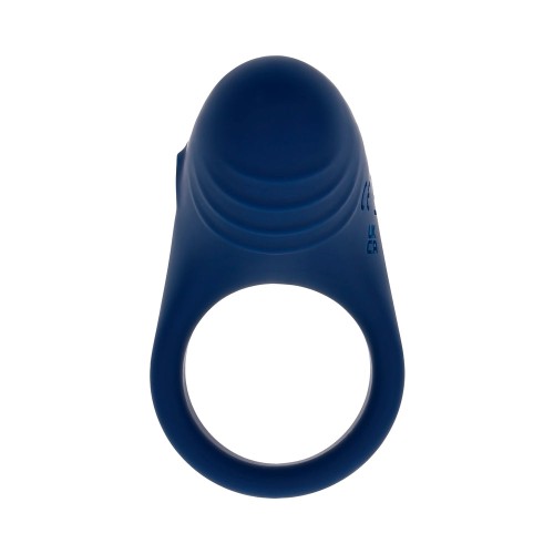 Anillo Vibrante de Silicona Playboy Pleasure Point Azul Marino