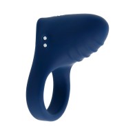 Playboy Pleasure Point Rechargeable Cockring Navy Blue