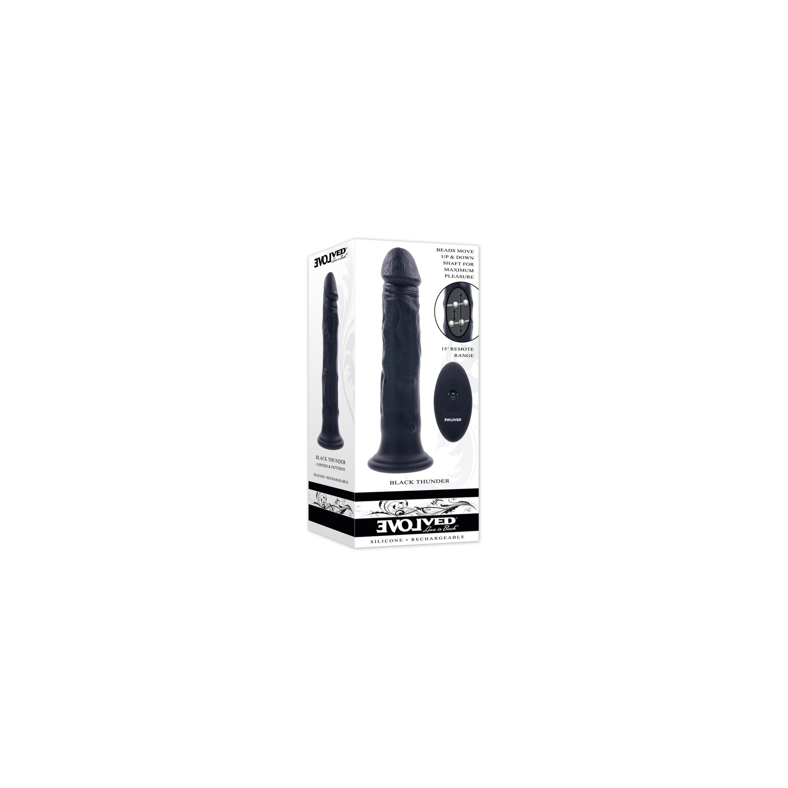 Dildo Vibrador Black Thunder de Evolved