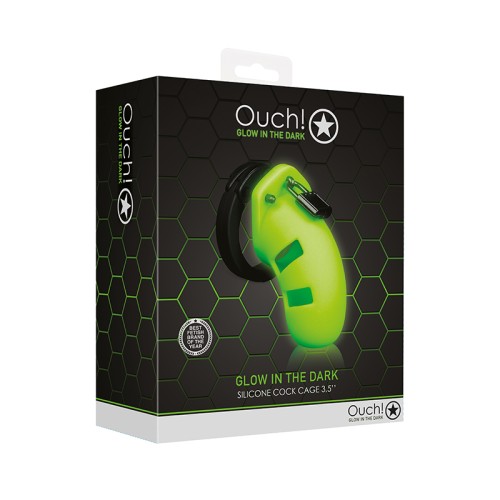 Ouch! Glow in the Dark Cock Cage - Neon Green