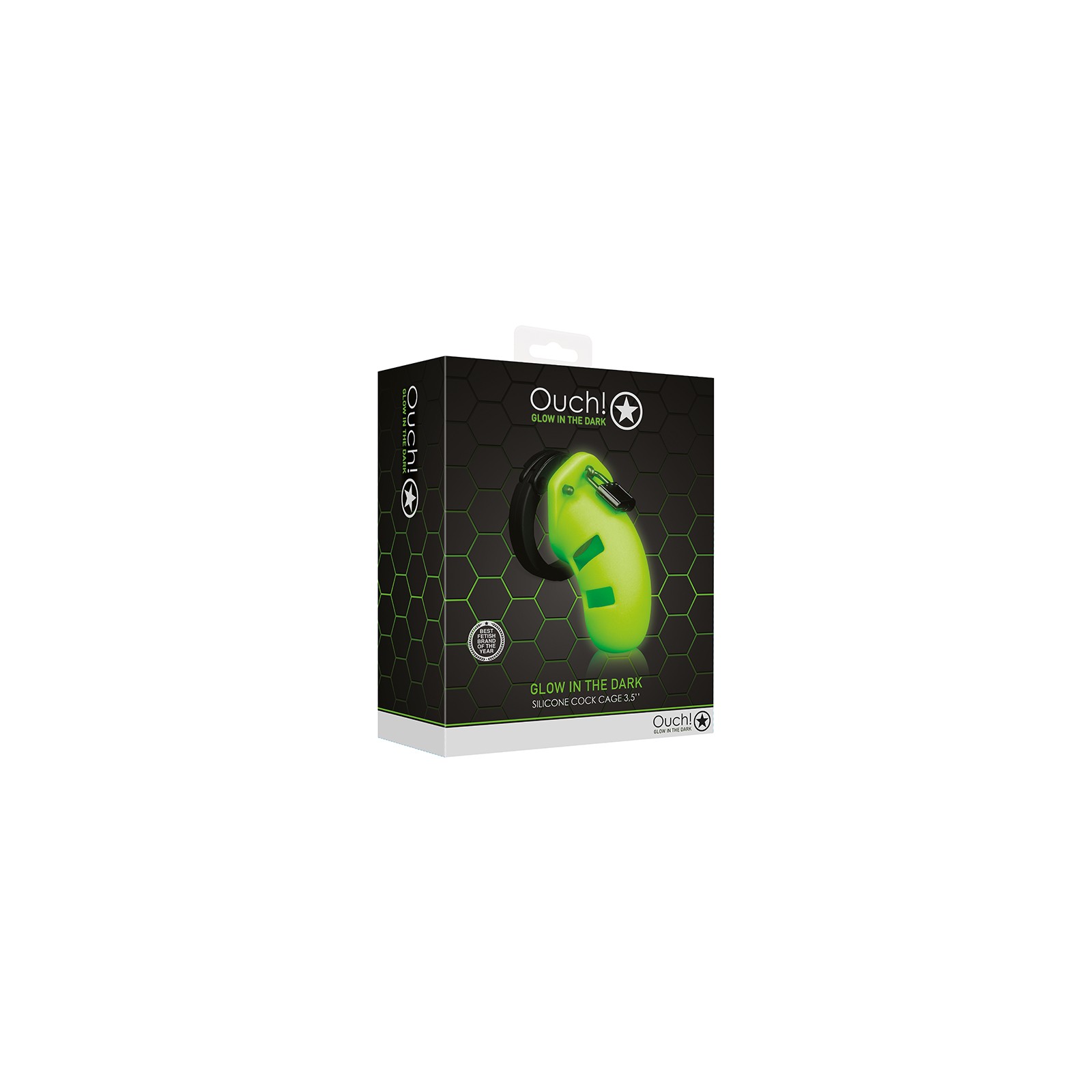 Ouch! Glow in the Dark Cock Cage - Neon Green