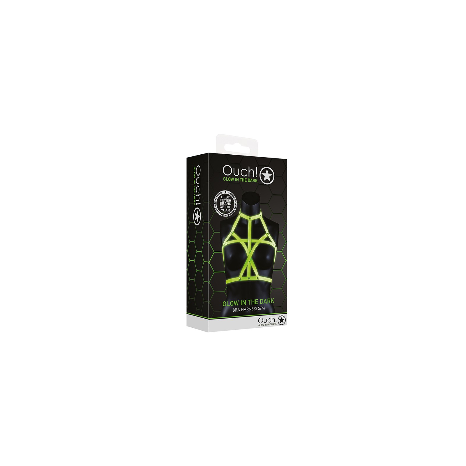 Arnés de Sujetador Ajustable Glow in the Dark de Ouch!