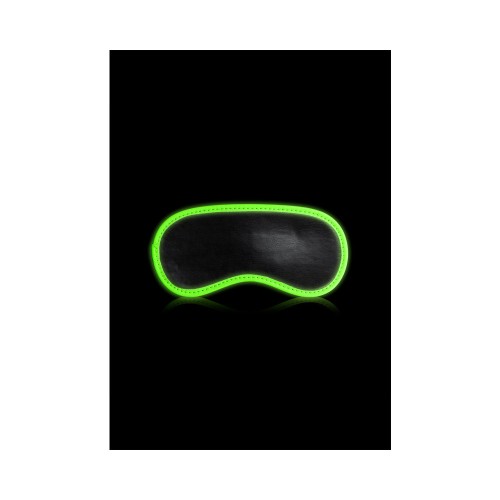 Ouch! Glow in the Dark Eye Mask - Black/Neon Green