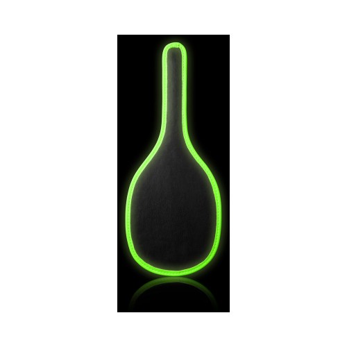 Glow in the Dark Leather Paddle for Exciting Bondage Play