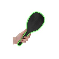 Glow in the Dark Leather Paddle for Exciting Bondage Play