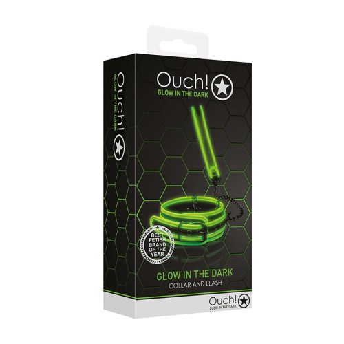 Ouch! Glow in the Dark Collar and Leash Set - Exciting Fun