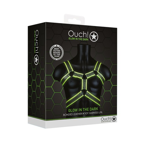 Ouch Glow in the Dark Body Harness LXL