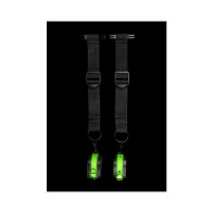 Ouch! Neon Green Glow in the Dark Door Restraint Kit